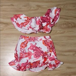 SHEIN 2 piece top and skirt